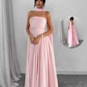 Women Solid Color Halter Maxi Dress